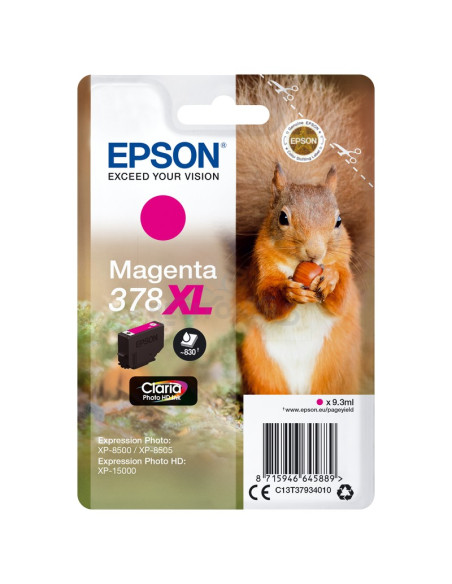 Toner C13T37934020 EPSON - EPSON Singlepack Magenta 378XL Claria Photo HD Ink con RF
