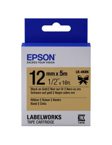 Cartucho de tinta C53S654001 EPSON - EPSON Cartucho de etiquetas de cinta satinada LK-4KBK negro/oro de 12 mm (5 m)