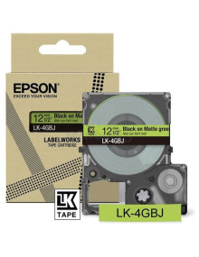 Cartucho de tinta C53S672077 EPSON - EPSON Cartucho de etiquetas Matte Tape Green/Black 12mm(8m) LK-4GBJ