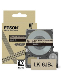 Cartucho de tinta C53S672092 EPSON - EPSON Cartucho de etiquetas Matte Tape Beige/Black 24mm(8m) LK-6JBJ