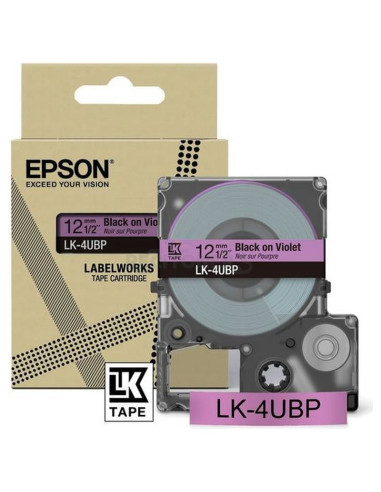 Cartucho de tinta C53S672101 EPSON - EPSON Cartucho de etiquetas Colour Tape Violet/Black 12mm(8m) LK-4UBP