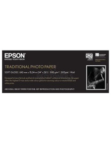 Papeleria C13S045055 EPSON - Epson GF papel Photo Traditional 24” x 15,2m - 300 g/m2