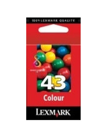 Cartucho de tinta 018Y0143E LEXMARK - LEXMARK Z1520, Multifuncion X4850/6570/9350/9570 Cartucho Color nº43