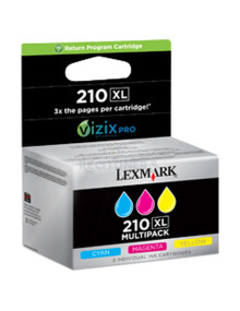 Cartucho de tinta 14L0269E LEXMARK - LEXMARK Office EDGE PRO 4000/5500/5500T Cartucho Tricolor Nº210XL (Pack 3)