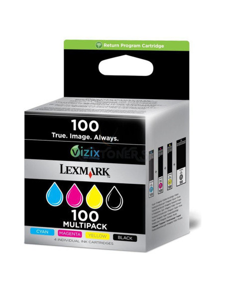 Cartucho de tinta 14N1912E LEXMARK - Lexmark Pack 3 cartuchos color (CMY) Retornables 100
