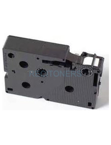 BROTHER Cinta laminada Rojo / negro 12 mm 2
