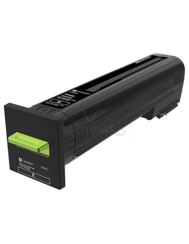 Cartucho de tinta 72K20KE LEXMARK - Lexmark CS820, CX82x, CX860 Cartucho negro Corporativo (8 000 paginas)