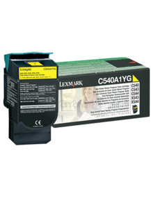 Toner C540A1YG LEXMARK - LEXMARK C540/543/544 Toner Amarillo Retornable 1K