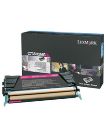 Toner C736H2MG LEXMARK - Lexmark C736, X736, X738 Cartucho de toner magenta Alto Rendimiento (10K)