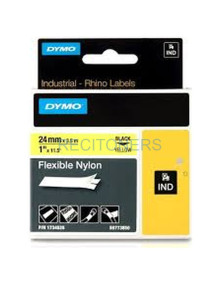 Toner 1734525 DYMO - DYMO RHINO Cinta ID1-24 Negro/amarillo nylon