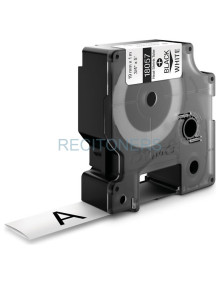 Toner 18057 DYMO - DYMO TUBO TERMORRETRACTIL CINTA ID1-19 - NEGRO SOBRE BLANCO - 19MMX1´5M - ROTULADORA RHINO