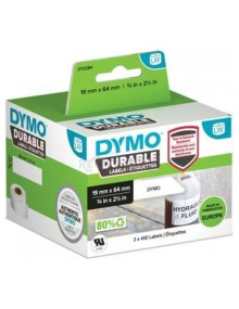 Papeleria 2112284 DYMO - DYMO ETIQUETAS ADHESIVA DURABLE - BLANCO - 19MMX64MM - PAPEL - LABELWRITER (2 ROLLOS 450UD/ROLLO)