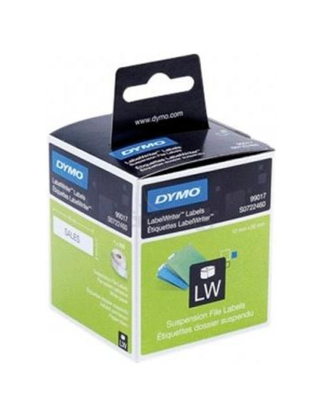 Papeleria S0722460 DYMO - DYMO ETIQUETAS DE TRANSFERENCIA TÉRMICA 99017- BLANCO - 50X12MM - ETIQUETAS CARPETAS COLGANTES