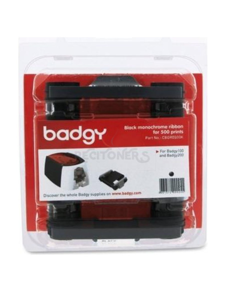 Toner 15CBGR0500K EVOLIS - EVOLIS BADGY 200 CINTA MONOCROMO NEGRA PARA 500 IMPRESIONES
