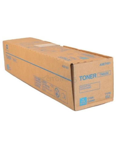 Toner A5E7450/A5E745H KONICA-MINOLTA - KONICA-MINOLTA TONER CIAN ACCURIOPRESS C1085, C1100 - TN622C