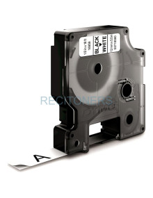 Papeleria S0718060 DYMO - DYMO CINTA DE TRANSFERENCIA TERMICA D1 - NEGRO SOBRE BLANCO - 12MMX5.5MM - POLIESTER - ROTULADORA LABE 2