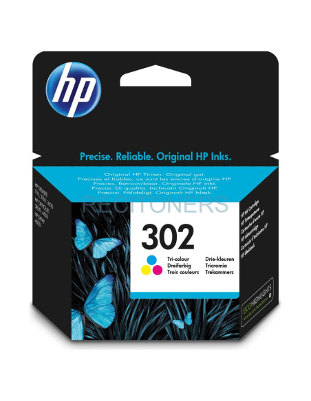 Cartucho de tinta F6U65AEABE HP - HP OfficeJet 3636/3830/3832 All-in-One Nº302 Cartucho Tricolor