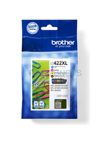 Cartucho de tinta LC422XLVALDR BROTHER - Brother LC422XLVALDR cartucho de tinta 4 pieza(s) Original Alto rendimiento (XL) Negro,