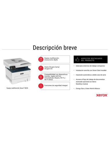B235V_DNI XEROX B235V_DNI MULTIFUNCION LASER B/N