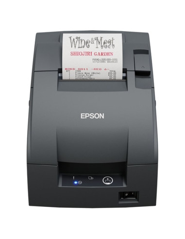 Impresora de ticket matricial Epson TM-U220IIB con corte automatico. Conexion RS232. Color Negro.