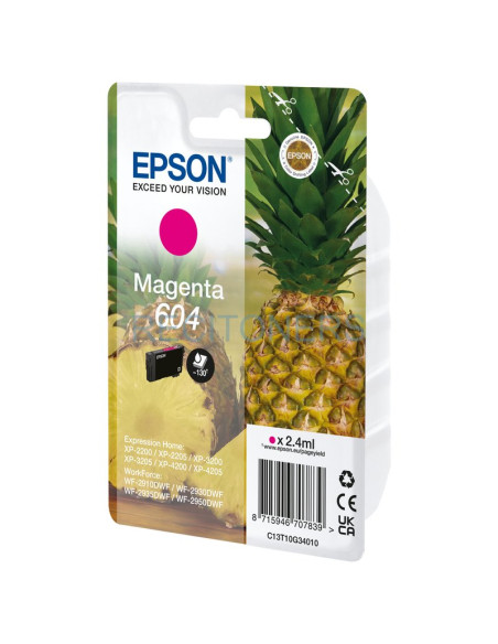 Cartucho de tinta C13T10G34020 EPSON - EPSON Cartucho Magenta 604