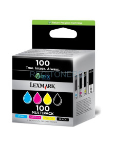 Cartucho de tinta 14N1912E LEXMARK - Lexmark Pack 3 cartuchos color (CMY) Retornables 100