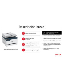 XEROX - IMPRESORA MULTIFUNCION LASER COLOR C235V_DNI - 22 PPM - A4 - DUPLEX - WIFI