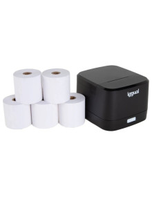 iggual Kit impresora termica TP EASY 58 + 5 rollos