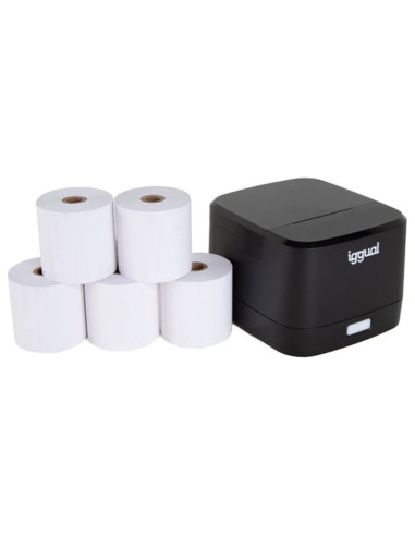iggual Kit impresora termica TP EASY 58 + 5 rollos