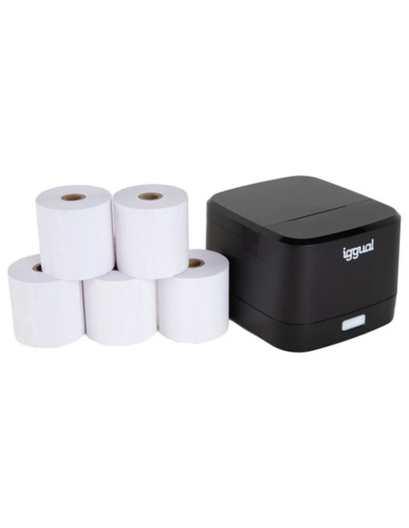 iggual Kit impresora termica TP EASY 58 + 5 rollos