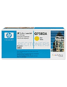 Toner Q7582A HP - HP TONER AMARILLO 6.000 PAG. LASERJET COLOR/3800/CP3505