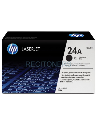 Toner Q2624A HP - HP 24A Black Original LaserJet Toner Cartridge cartucho de tóner 1 pieza(s) Negro