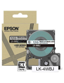 Cartucho de tinta C53S672062 EPSON - EPSON Cartucho de etiquetas Matte Tape White/Black 12mm(8m) LK-4WBJ