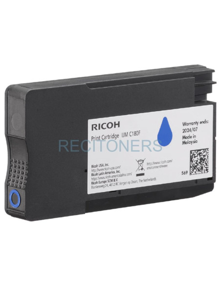 Toner RICOH-408518 RICOH - Ricoh 408518 cartucho de tóner 1 pieza(s) Original Cian