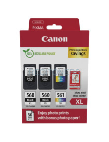 Cartucho de tinta 3712C012 CANON - Canon 3712C012 cartucho de tinta 3 pieza(s) Original Alto rendimiento (XL) Negro, Cian, Magen
