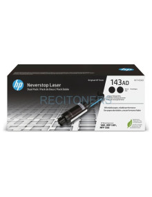 Toner W1143AD HP - HP TONER NEGRO NEVERSTOP LASER 1000A,1000N,1000W,1001NW, 1200A,1200NW,1200W,1202NW,1202W - PACK 2 UD.