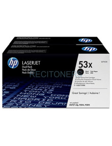 Toner Q7553XD HP - HP TONER NEGRO 7.000 PAG. PACK 2 LASERJET P/2014/2015/2015DN/2015N/2015X LASERJET M/2727
