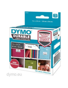 DYMO ETIQUETA ADHESIVA DURABLE PEQUEÑOS MULTIUSOS - BLANCO - 25X54MM - ROTULADORA LABELWRITER (ROLLO 160UD) 2