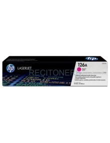 Toner CE313A HP - HP TONER MAGENTA 126A 1.000 PAG. LASERJET PRO/100 CP/1025NW/1020/1025/M175