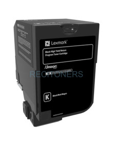 Toner 74C2HK0 LEXMARK - TÓNER NEGRO LEXMARK 74C2HK0 RETORNABLE (20000 PAG)