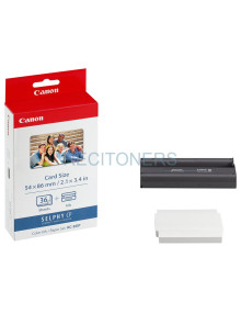 Papeleria 7739A001 CANON - Canon Video-Impresora CP-100 Cart. + Papel, 86 x 54mm, 36 Hojas
