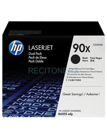 Toner CE390XD HP - HP TONER NEGRO PACK 2 LASERJET ENTERPRISE/600/601/M602N/602/603/M4555MFP
