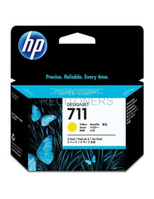 Consumible Gran Formato CZ136A HP - HP DesignJet T120/T520 Cartucho Amarillo Nº711 (Pack 3)
