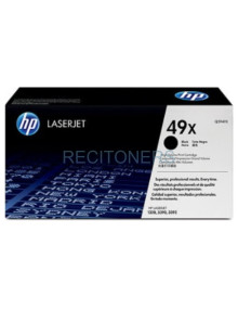 Toner Q5949X HP - HP TONER LASER NEGRO LASERJET SMART 1320 1320N 1320NW 1320TN LASERJET 3390 3392 - 49 X