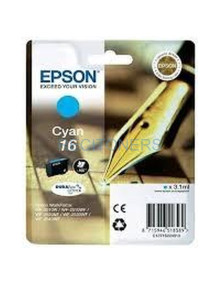Cartucho de tinta C13T16224012 EPSON - EPSON CARTUCHO CIAN 165 PAG. WF-2010W/2510WF/2520NF/2530WF/2540WF
