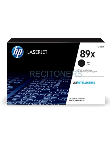 Toner CF289X HP - HP Cartucho de tóner Original LaserJet 89X negro de alta capacidad
