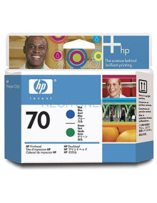 Cartucho de tinta C9408A HP - HP Designjet Z3100/Z3200 cabezal de impresion azul y verde nº70