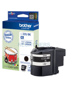 Cartucho de tinta LC22UBK BROTHER - Brother LC22UBK cartucho de tinta 1 pieza(s) Original Alto rendimiento (XL) Negro