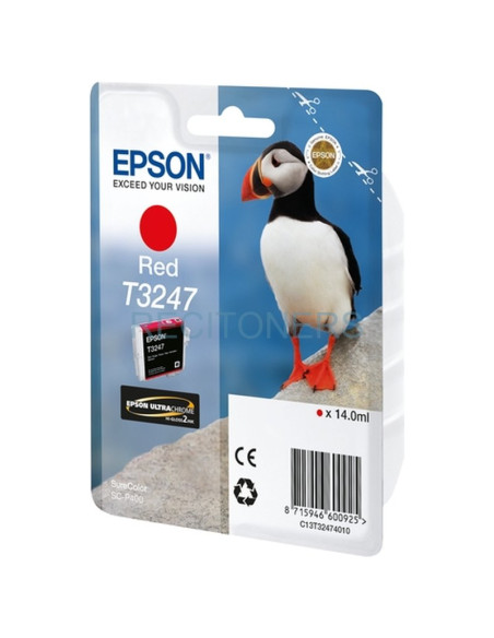 Cartucho de tinta C13T32474010 EPSON - EPSON SURECOLOR SC-P400 CARTUCHO ROJO