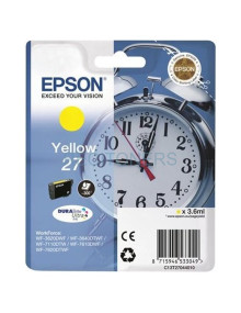Cartucho de tinta C13T27044022 EPSON - Epson WorkForce WF-3000 y WF-7000 Cartucho Amarillo nº27 (etiqueta RF)